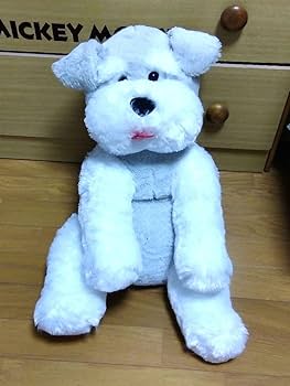 Amazon.co.jp: くったりシュナウザー ぬいぐるみ モノトーンBIG